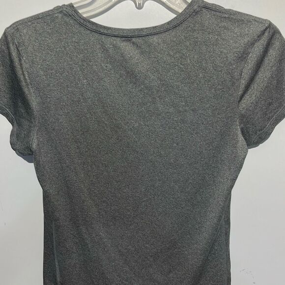 Nike Women's Gray Dri-Fit Heather Crew Neck Short Sleeve T-Shirt Small - Picture 5 of 7